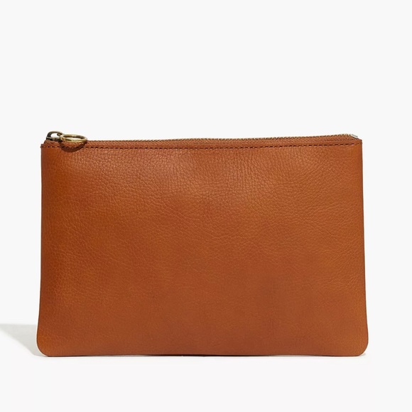 NWT Madewell The Leather Pouch Clutch - Picture 1 of 6